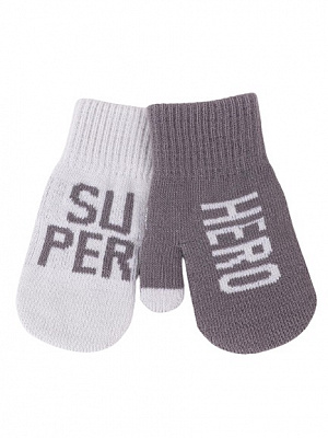 Варежки YO! (5904921650366) р.14 серый 