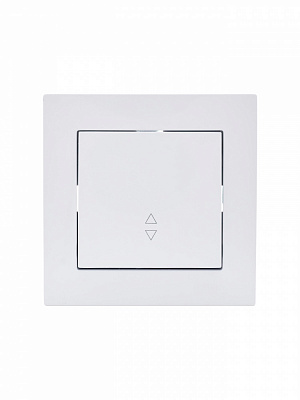 Выключатель проходной одноклавишный Lezard Vesna белый 742-0288-105