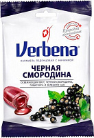 Леденцы Verbena чорна смородина з травами та вітаміном С 60 г (8585000207168)
