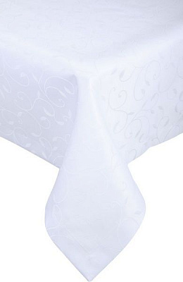 Скатертина Dafne водовідштовхувальна 150x260 см білий ITA Dream