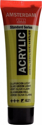 Краска акриловая оливковый зеленый светлый 621 20 мл Amsterdam Standart Royal Talens