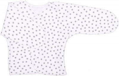 Льоля дитяча Bambinelli сiра зiрочка р.56 білий із малюнком