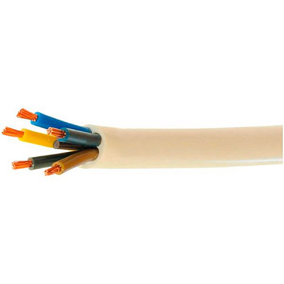 Кабель силовой многожильный Элкор ПВС 5х2,5 медь 