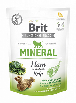 Ласощі Brit Care Functional Snack Mineral Ham з шинкою для цуценят 150 г