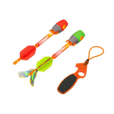 Игровой набор Zing Пускатель с двумя ракетами Air Storm_Sky Ripperz AS610