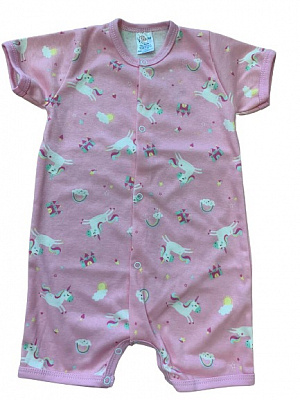 Песочник для девочки Моя планета Розовый единорог р.74 Пс302-4 