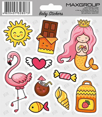 Набір наліпок MAXGROUP Рожеві NM-099