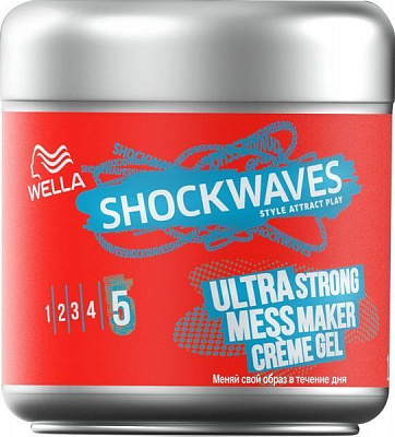 Крем-гель Wella SHOCKWAVES Ultra strong 150 мл
