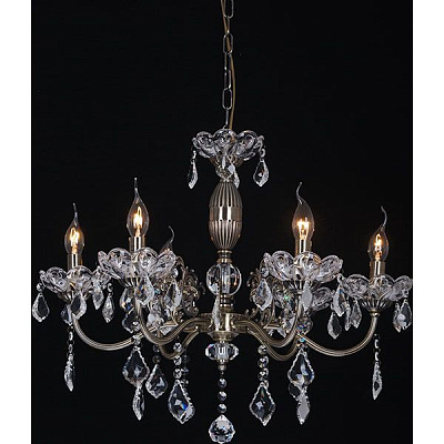 Люстра подвесная WunderLicht K3774-46 6x60 Вт E14 бронзовый 