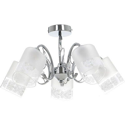 Люстра стельова Accento lighting Eiffel ALPL-PL2015-5 5x40 Вт E14 хром