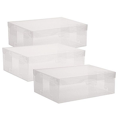 Набір контейнерів із кришкою Handy Home BOX-03 3 шт. білий 97x300x185 мм