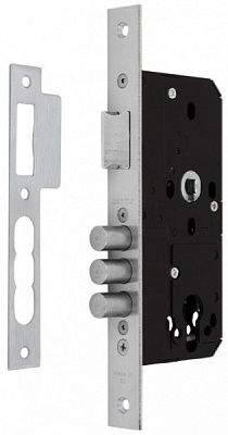 Дверной замок входной SANTOS 1-WAY DIN 972 SS UNIV BS50 мм 72 мм нержавеющая сталь