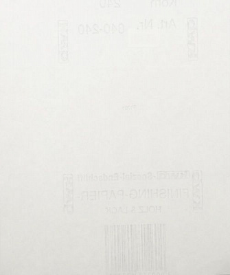 Наждачная бумага KWB 23х28 см Р240 840240