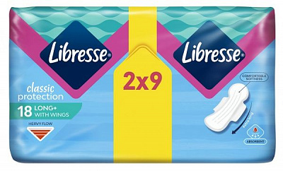 Прокладки гигиенические Libresse Classic protection long 18 шт.