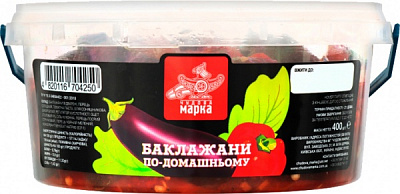 Баклажани Чудова марка по-домашньому 400 г 4820116704250