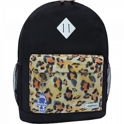 Рюкзак молодіжний Bagland Леопард 17 л чорний суб.1116 (533662)