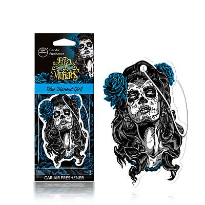 Ароматизатор на зеркало Aroma Car Dia De Los Muertos Blue Diamond Girl