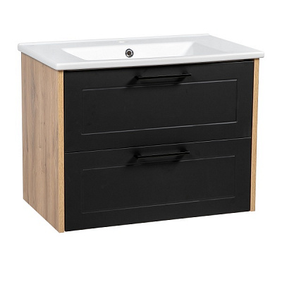 Тумба подвесная Aqua Rodos Бари 75 см с умывальником Arte