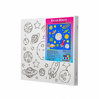 Набор для росписи на холсте Riviera Blanca Космические приключения КА-049