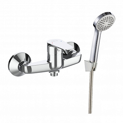 Смеситель для душа RJ LOLA с душевым гарнитуром, хром