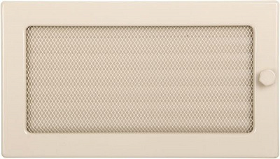 Решітка камінна з жалюзі 4FIRE 17х30 кремова