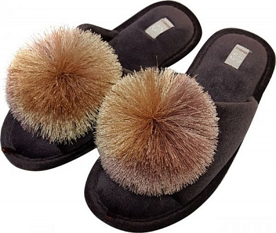 Тапки домашние Gemelli Шар 2 р. 38 коричневый 