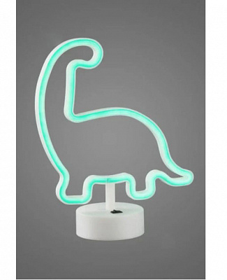 Настільна лампа Luna Neo Динозавр 1x1,7 Вт без цоколя зелений