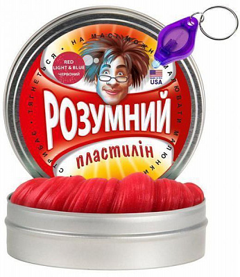 Пластилін Thinking Putty розумний Red, Light & Blue