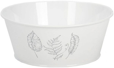 Кашпо декоративне Листя кругле біле 3 л METID