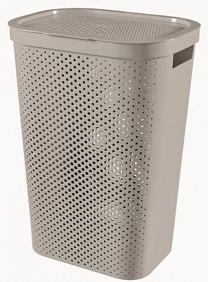 Кошик для білизни Curver 271405 бежевий Infinity 60 л 600x440x350 мм
