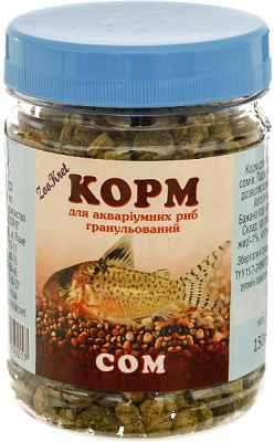 Корм Скалярія для аквариумных рыб «Сом» 150 г