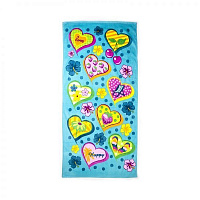 Полотенце Ягодное сердце 75x150 см разноцветный Home Line 