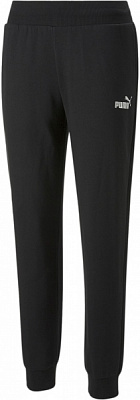 Брюки Puma ESS+ METALLIC PANTS FL PUMA BLACK-SILVER 84995951 р. S черный