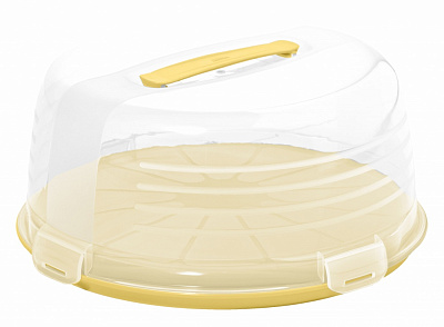 Тортниця Curver 34,7x15,6 см прозора/жовта 758316