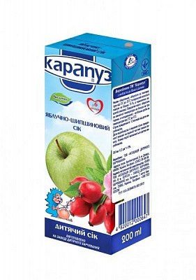 Сік Карапуз Яблучно-шипшиновий 200 мл