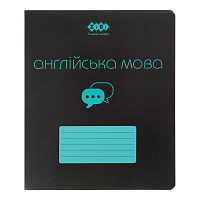 Зошит предметний BLACK 48 арк. клітинка англійська KIDS LINE ZiBi