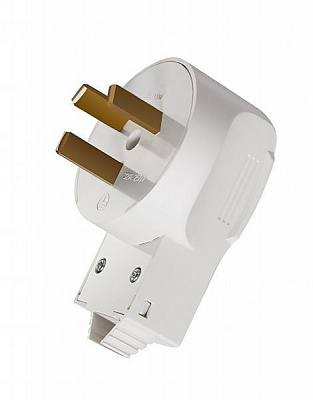 Вилка силовая с заземлением Lezard 32А для электроплиты белый 715-1302-621