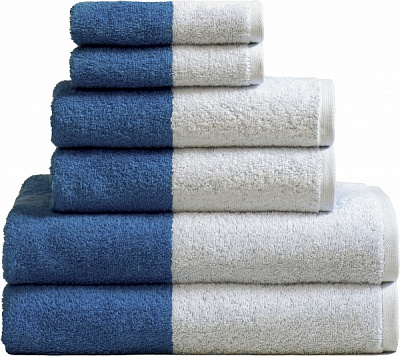 Рушник 40x50 см білий із синім ABC