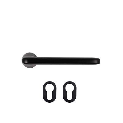 Ручка на розетке Comit Quick click Milena черный