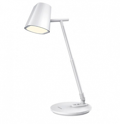 Настільна лампа офісна Maxus Desk Lamp 3CCT WH FoldUp 10 Вт білий 1-MDL-10W-FOLD