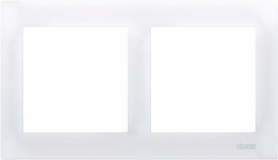 Рамка двомісна Simon Premium універсальна білий DR2/11