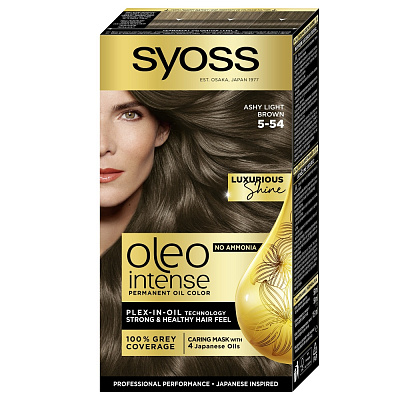 Краска для волос SYOSS Oleo Intense 5-54 холодный светло-каштановый 115 мл