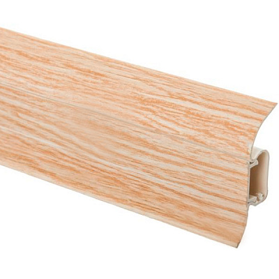 Плинтус ПВХ Novart SW07 ясень бьянко 18x52x2500 мм 