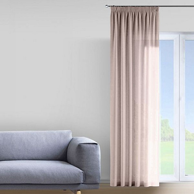 Тюль Grid 300х290 см розовый Decora textile