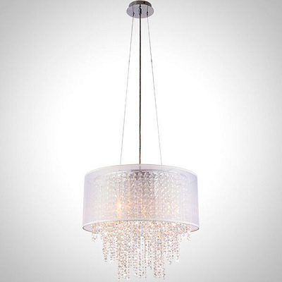 Люстра подвесная Strotskis Grace 5x40 Вт E14 хром/белый 10070/5 