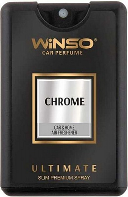 Ароматизатор спрей Winso Ultimate Slim Spray 18 мл 537080 Chrome 18 мл