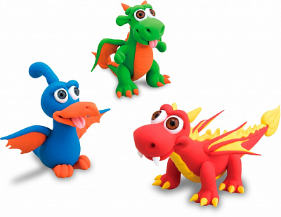 Набір для творчості Paulinda маса для ліплення Super Dough Динозаврики 081554