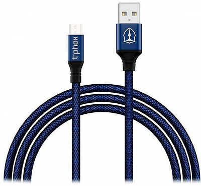 Кабель T-PHOX USB – microUSB 1,2 м синій (T-M810 Blue) SPEED