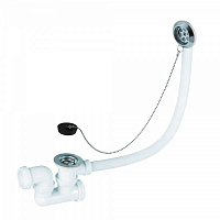 Сифон для ванны Wirquin с пробкой на цепочке и адаптером Ø40/50 мм
