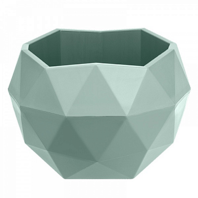 Кашпо Топаз фигурный 0,45 л нефрит (КШ-9123) 